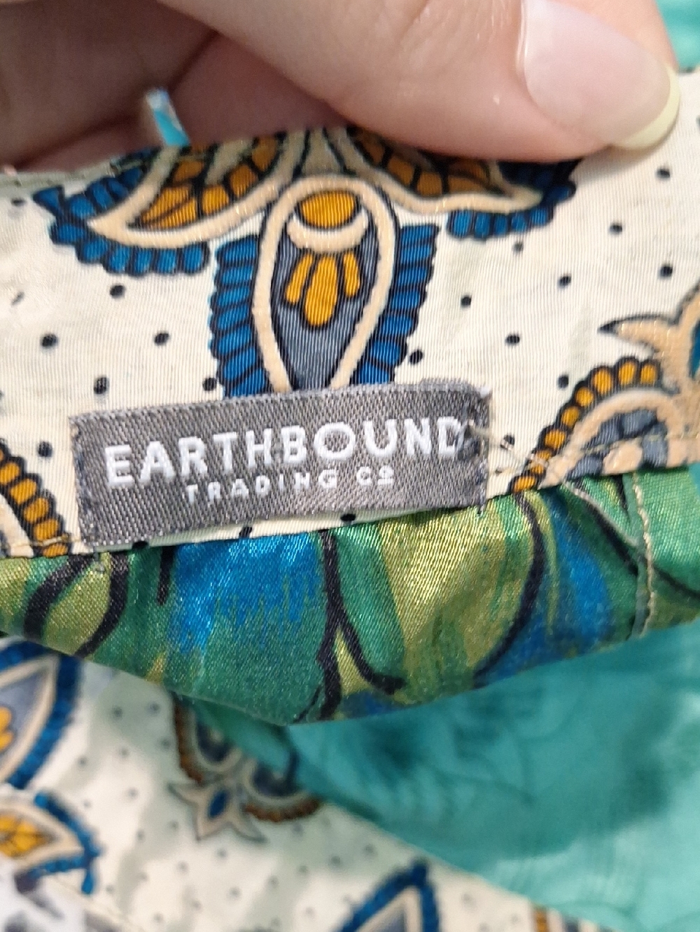 Earthbound Trading 100% Silk Wrap Midi Skirt Size Small Medium Boho Festival - Picture 6 of 8